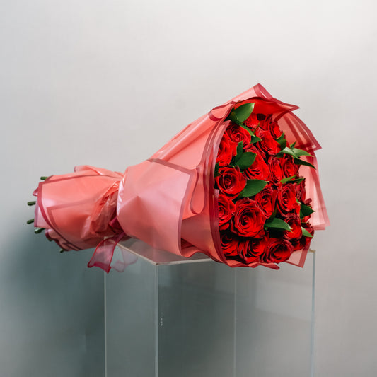 25 Roses in Paper Wrap